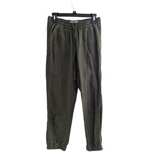 Point Sur J. Crew Seaside Linen Lyocell Cropped Joggers Pants